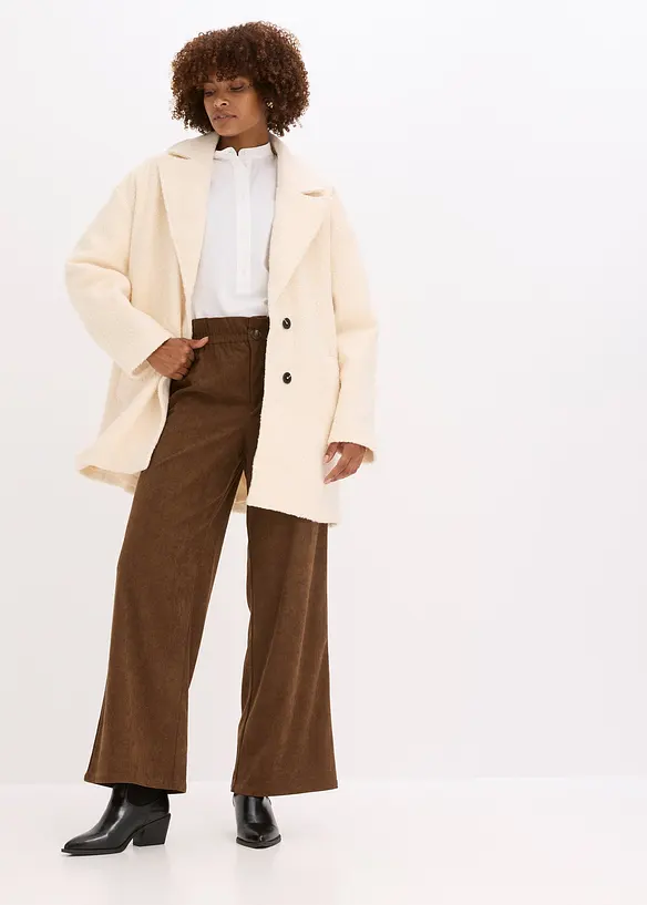 Pantalon ample en velours côtelé, bonprix