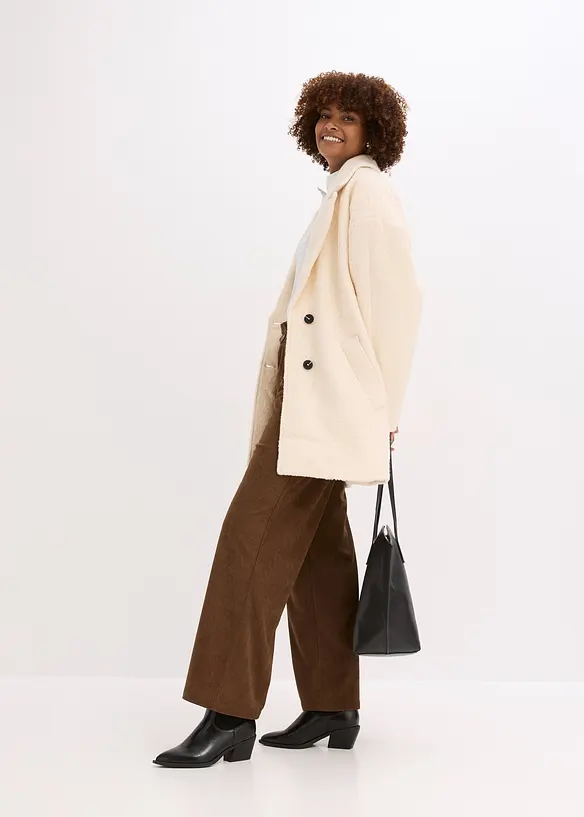 Pantalon ample en velours côtelé, bonprix