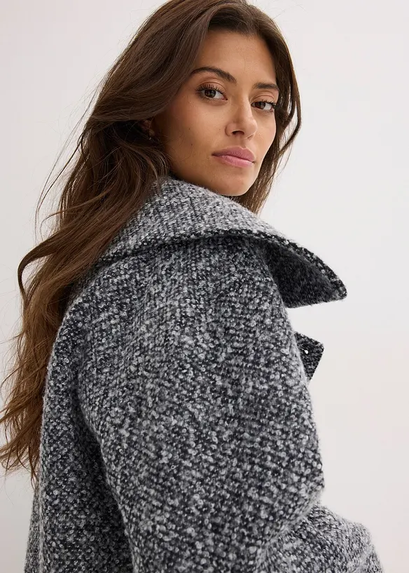 Manteau court aspect chiné, bonprix