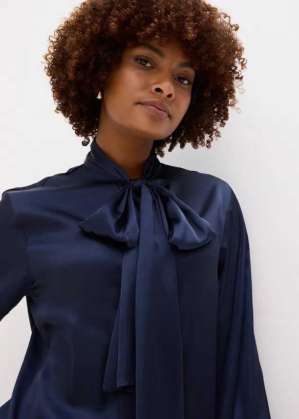 Chemisier à col lavallière, bonprix