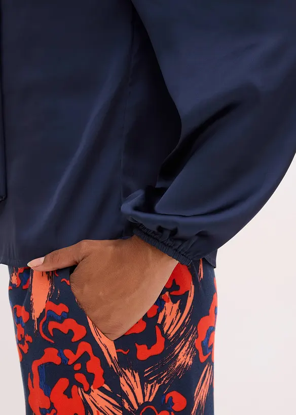 Chemisier à col lavallière, bonprix