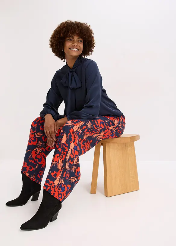 Chemisier à col lavallière, bonprix