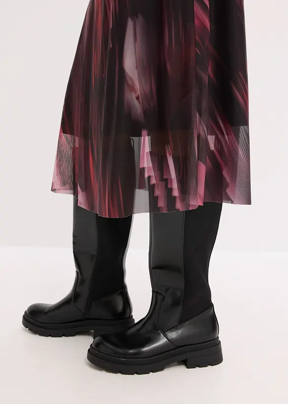 Robe midi en mesh doux, bonprix