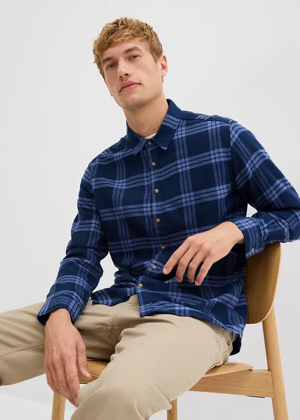 Chemise en flanelle 100% coton, bonprix