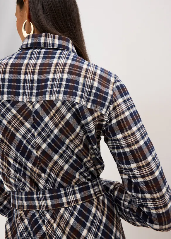 Robe-chemise en flanelle douce, bonprix