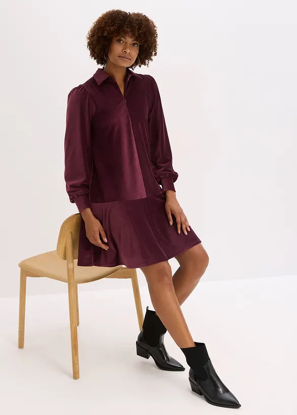 Robe courte en velours côtelé, bonprix