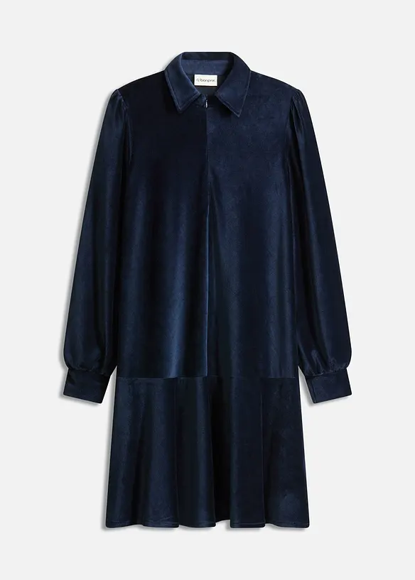 Robe courte en velours c&ocirc;tel&eacute;, bonprix