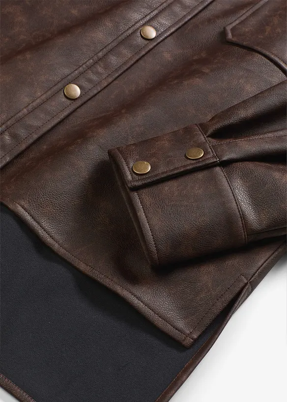 Chemise enduite effet usé, bonprix