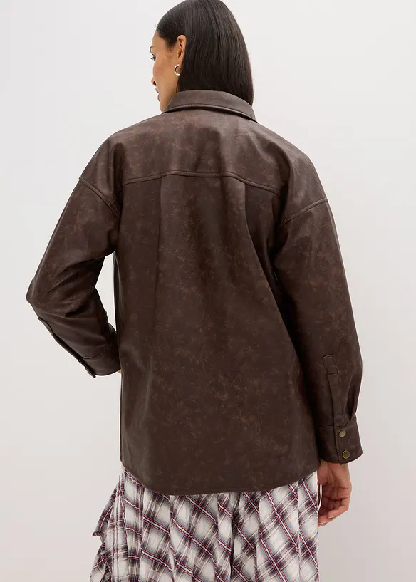 Chemise enduite effet usé, bonprix