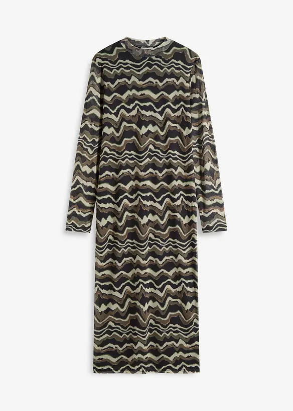 Robe midi en mesh doux, bonprix