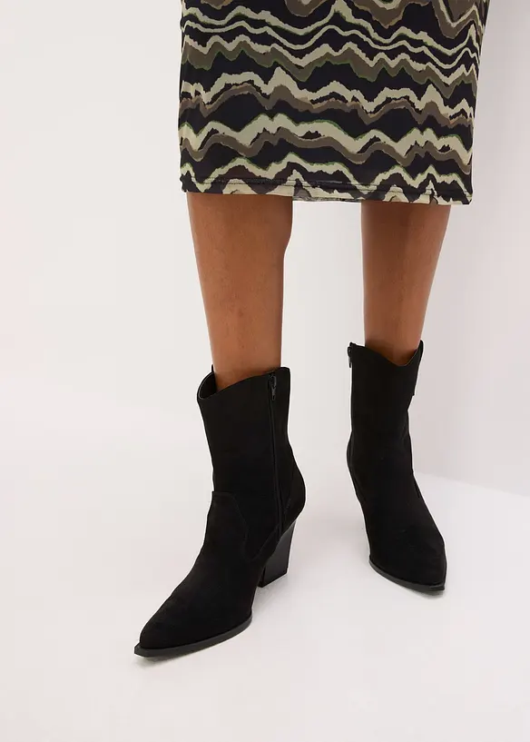 Robe midi en mesh doux, bonprix