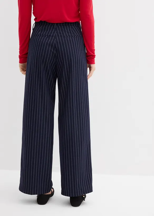Pantalon à pinces en viscose mélangée, bonprix