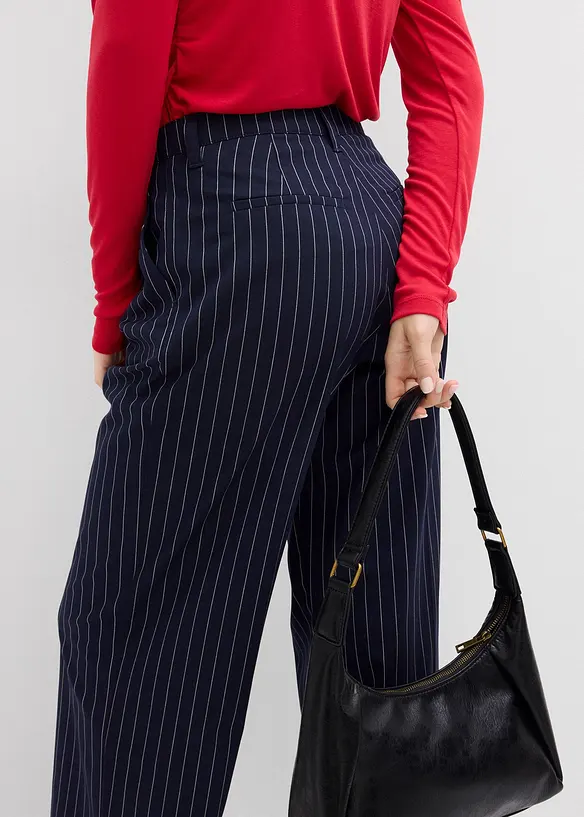 Pantalon à pinces en viscose mélangée, bonprix