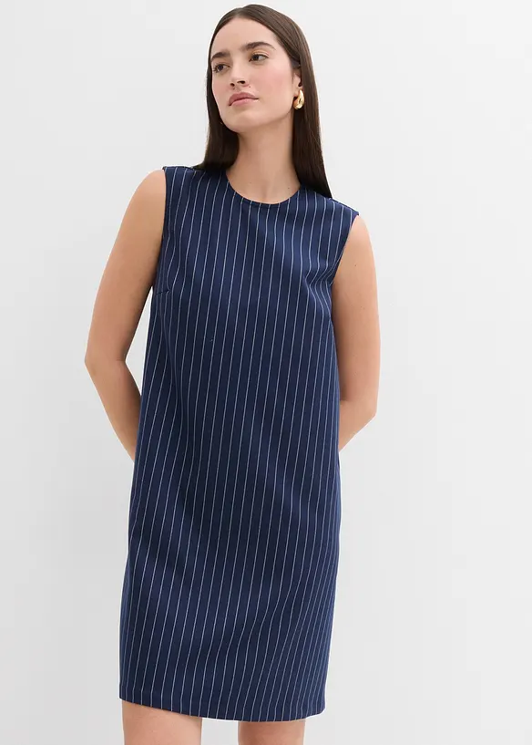 Robe courte à rayures tennis, viscose mélangée, bonprix