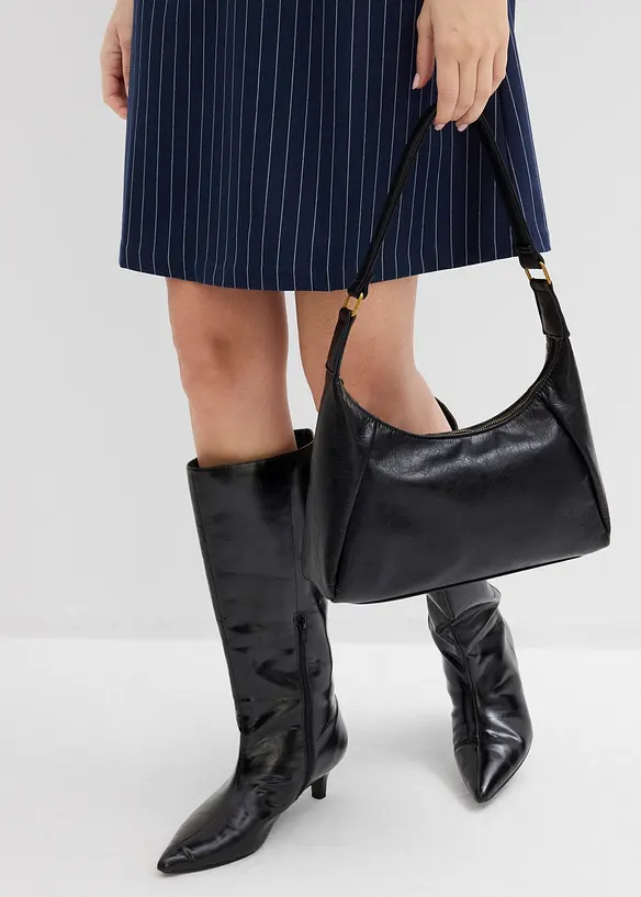 Robe courte à rayures tennis, viscose mélangée, bonprix