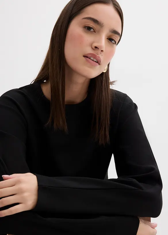 T-shirt manches longues en Punto di Roma, bonprix