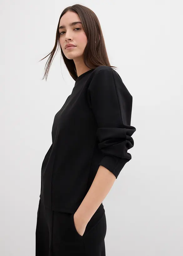 T-shirt manches longues en Punto di Roma, bonprix