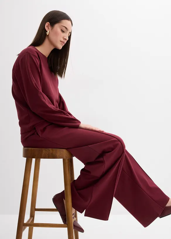 T-shirt manches longues en Punto di Roma, bonprix