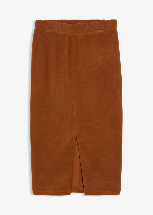 Jupe midi en polaire, bonprix