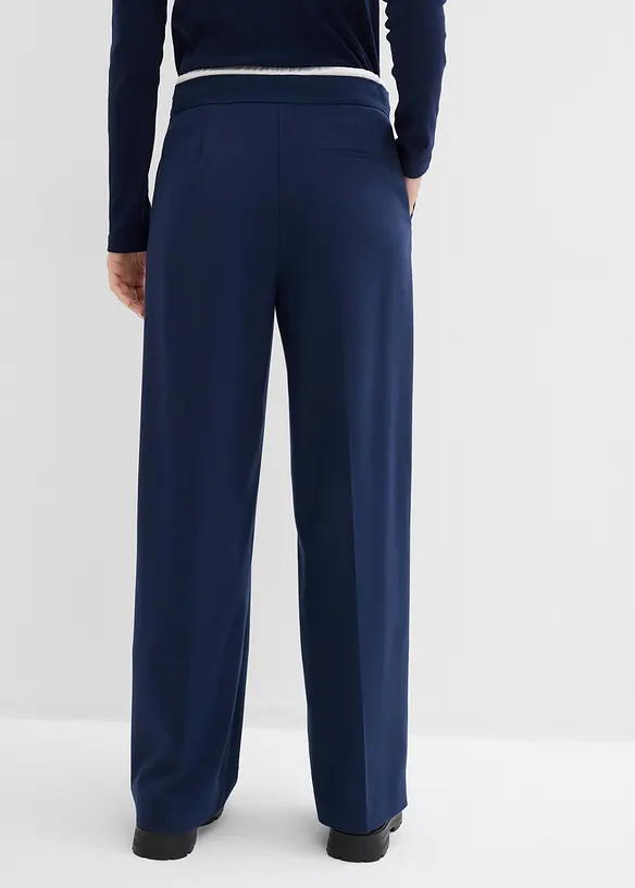 Pantalon large en viscose mélangée, bonprix