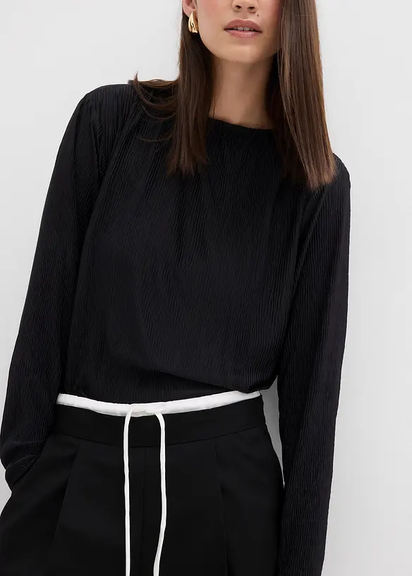 Pantalon large en viscose mélangée, bonprix