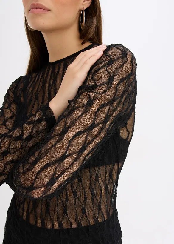 Robe courte en dentelle, bonprix