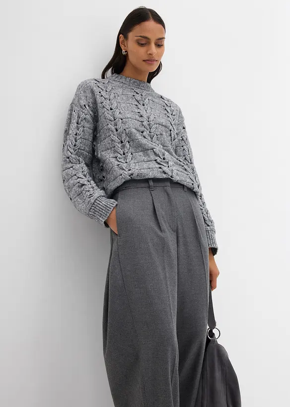 Pantalon à taille élastiquée, bonprix