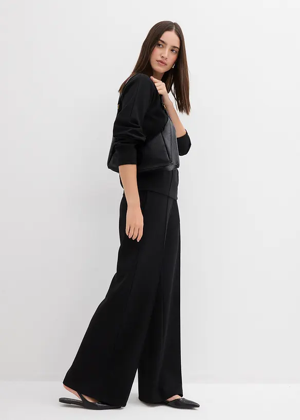 T-shirt manches longues en Punto di Roma, bonprix