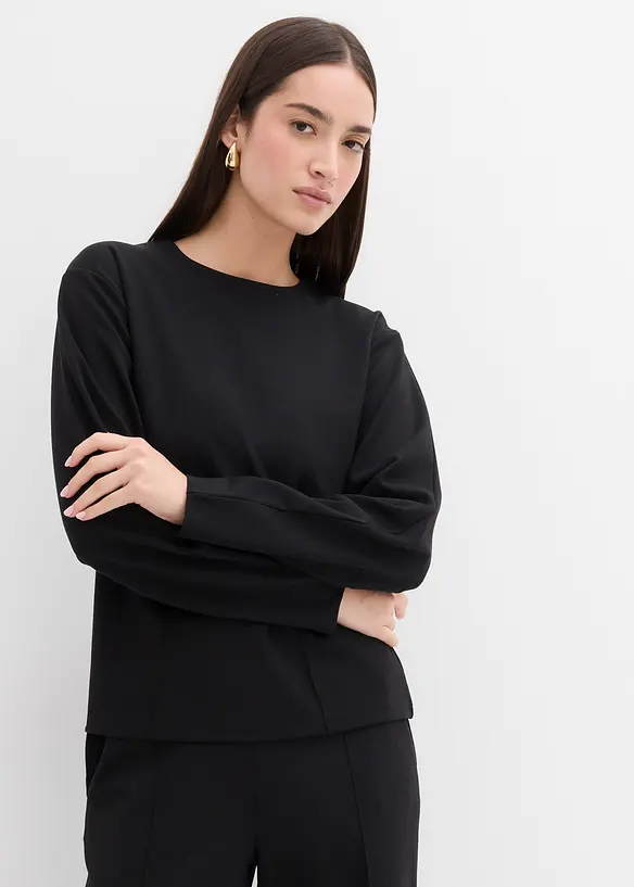 T-shirt manches longues en Punto di Roma, bonprix