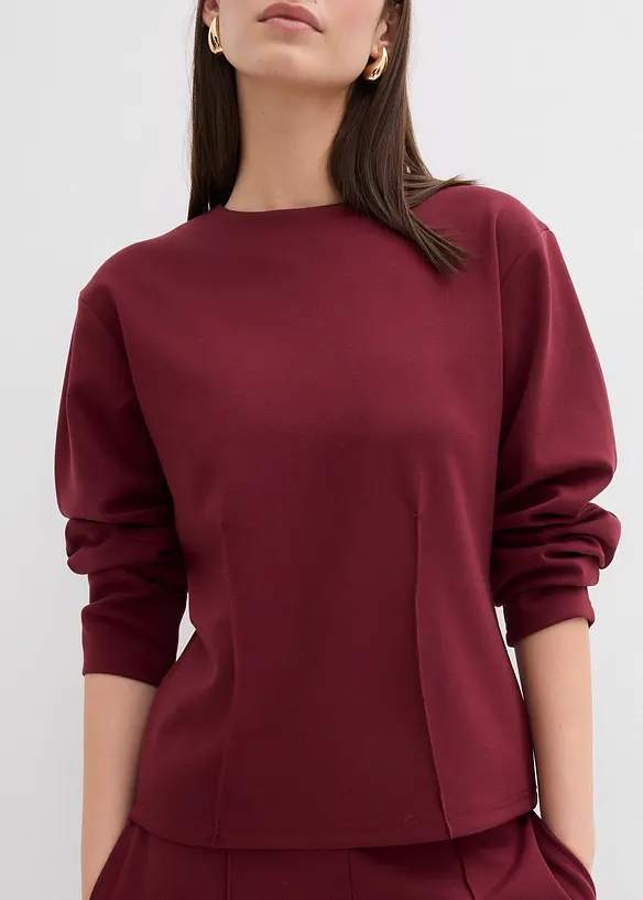 T-shirt manches longues en Punto di Roma, bonprix