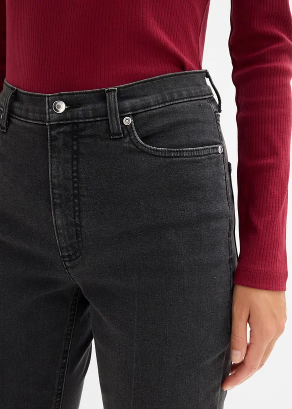 Jean bootcut taille haute, bonprix