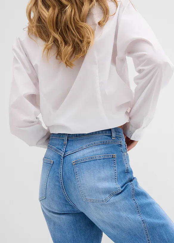 Jean baggy taille haute, bonprix