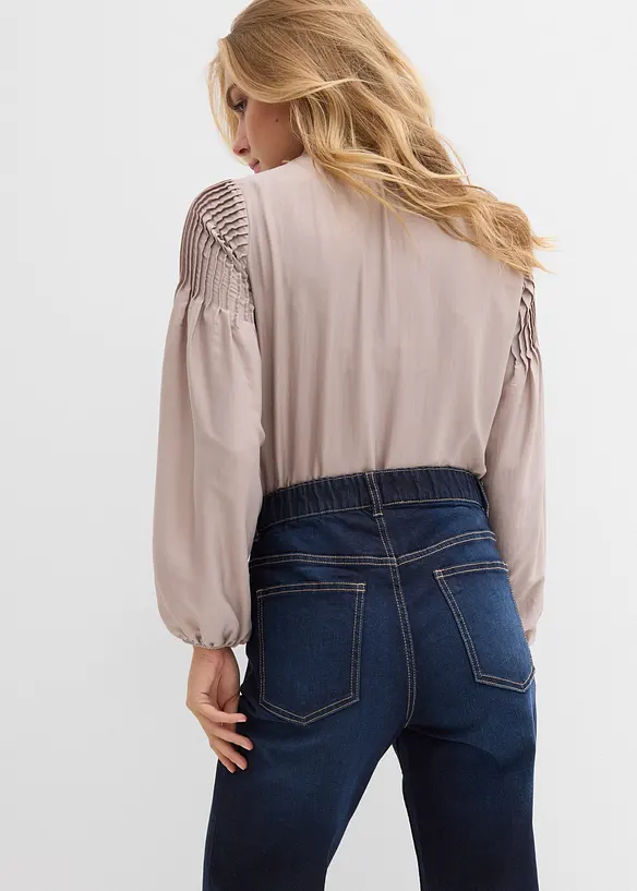 Jean taille haute droit avec poches, bonprix