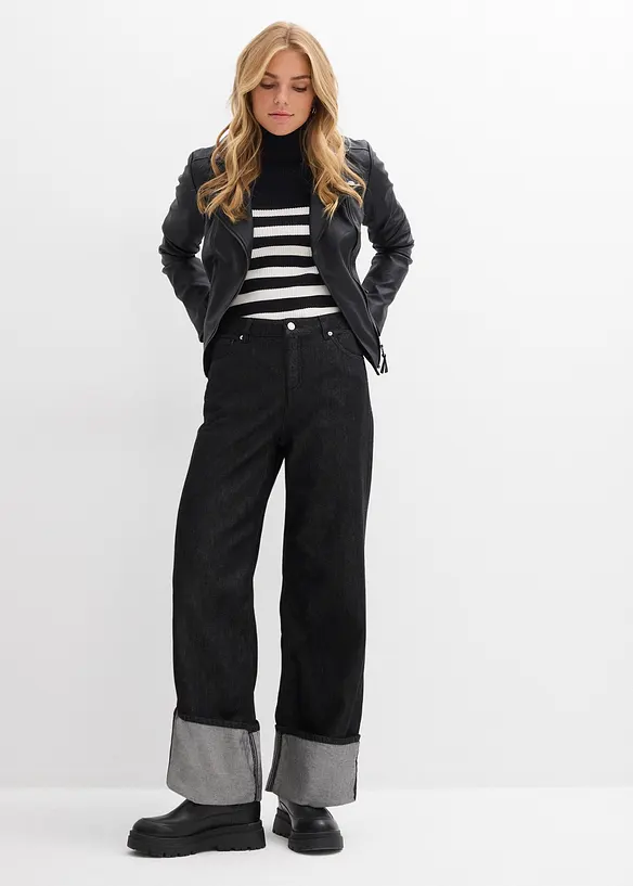 Jean baggy taille mi-haute, bonprix