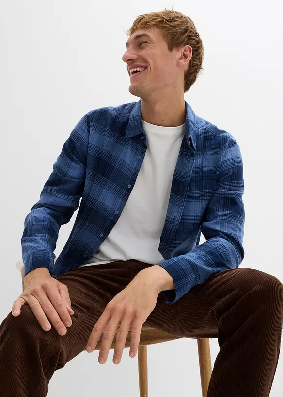 Chemise en flanelle 100% coton, bonprix