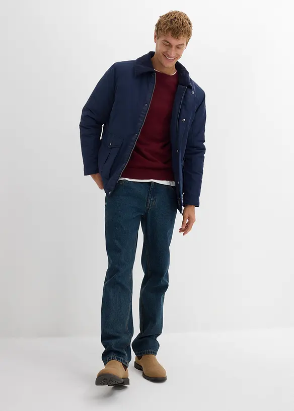 Pull en fine maille avec laine mérinos, bonprix