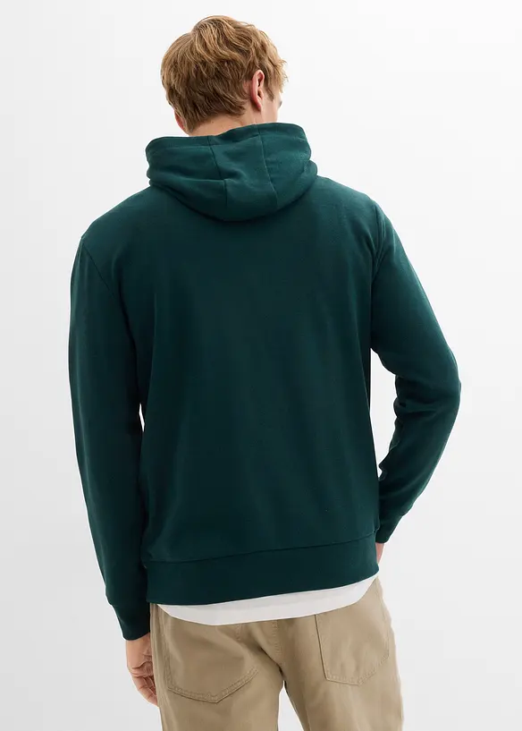 Sweat à capuche doux en coton mélangé, bonprix