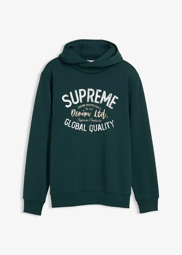 Sweat à capuche doux en coton mélangé, bonprix