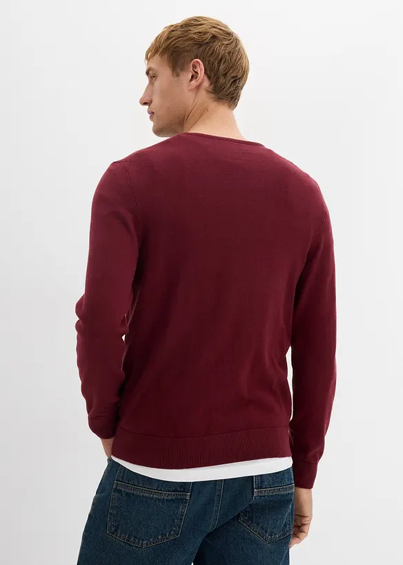Pull en fine maille avec laine mérinos, bonprix