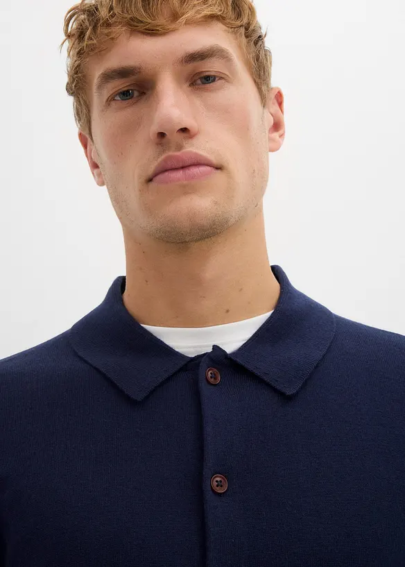 Gilet slim en fine maille avec laine mérinos, bonprix