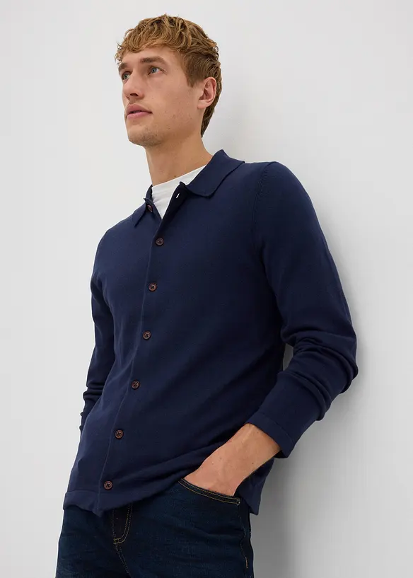 Gilet slim en fine maille avec laine mérinos, bonprix