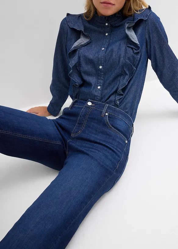 Jean flare taille mi-haute, bonprix