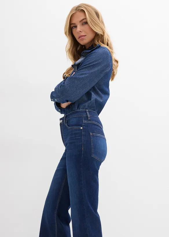 Jean flare taille mi-haute, bonprix