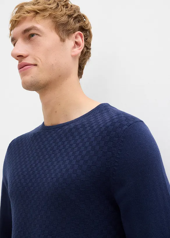 Pull en fine maille avec laine mérinos, bonprix