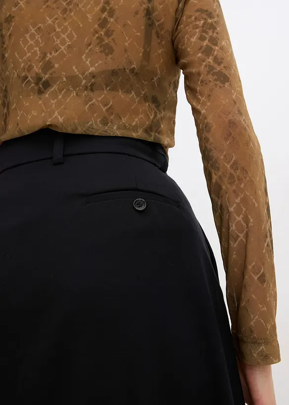 Jupe midi en viscose mélangée, bonprix