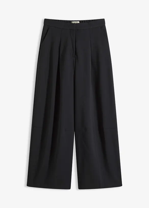 Pantalon barrel en viscose mélangée, bonprix