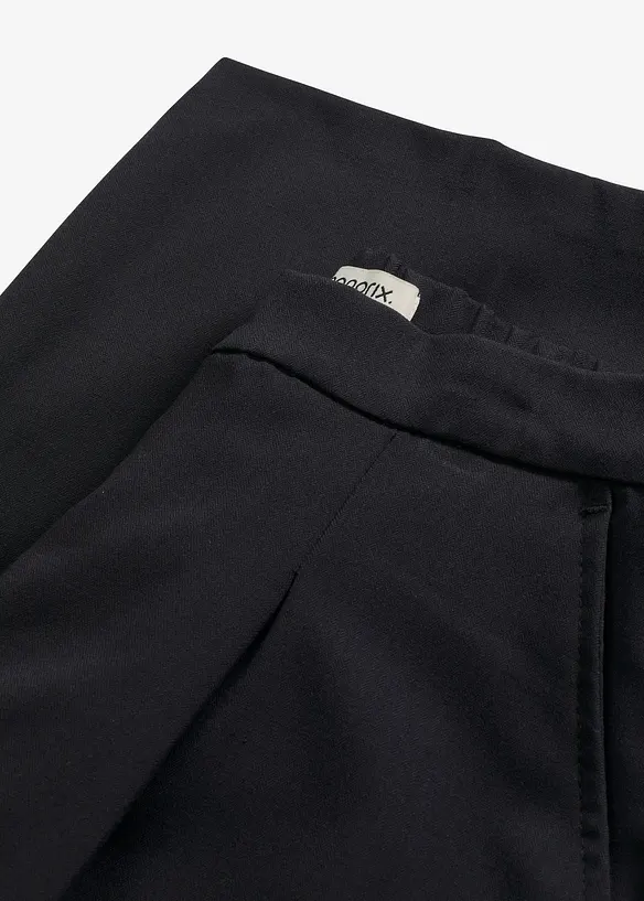 Pantalon barrel en viscose mélangée, bonprix