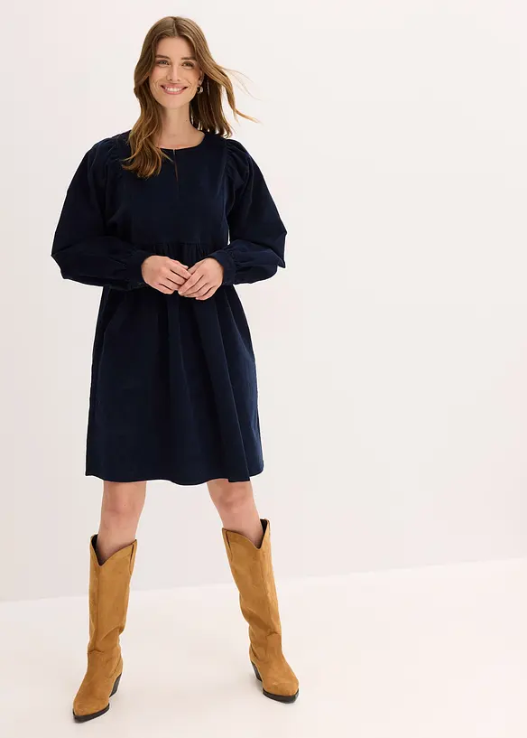 Robe en velours côtelé, bonprix