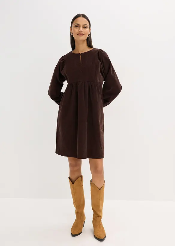 Robe en velours côtelé, bonprix
