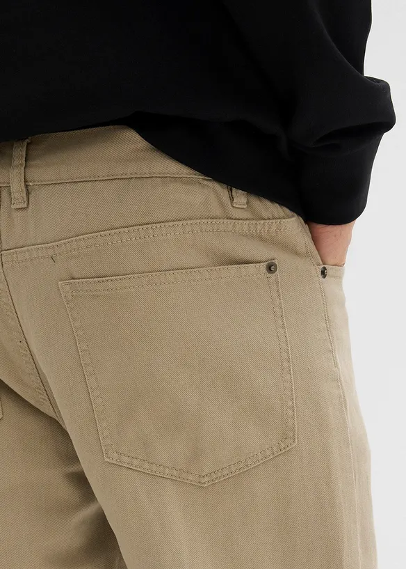 Pantalon thermique, droit et décontracté, taille élastiquée, bonprix